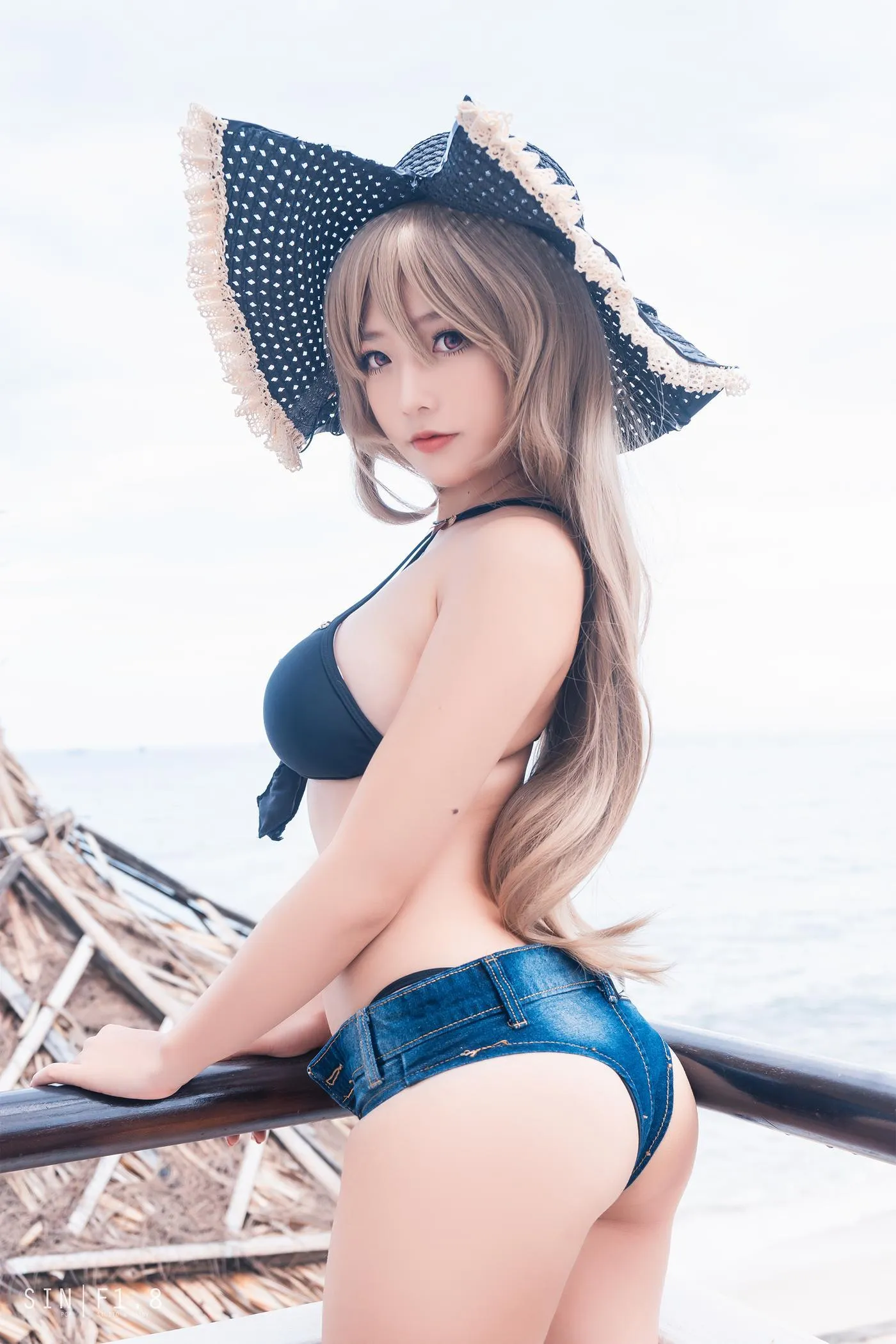 Messie Huang – NO.03 Jean Bart swimsuit [20P]插图7